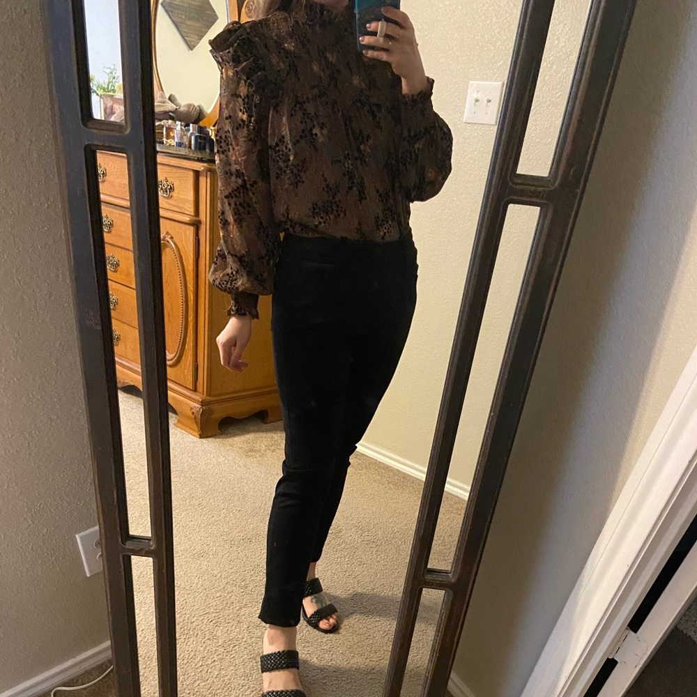 High-Neck Blouse